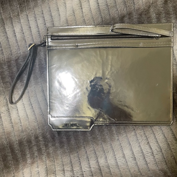 Helmut Lang FOLDER CLUTCH in silver brand new - Picture 2 of 6